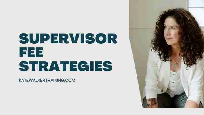 What to charge as a supervisor