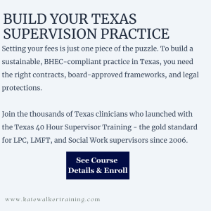 Kate Walker Training 40 Hour Supervisor Training