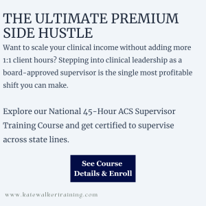 Kate Walker Training Supervisor Training